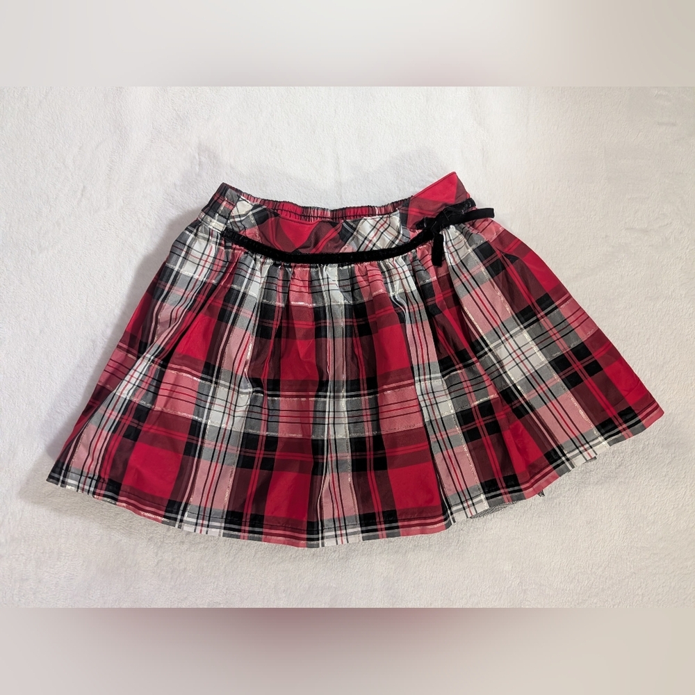 Sonoma skirt, red color, plaid pattern with ruffles, super cute, Girls size 6